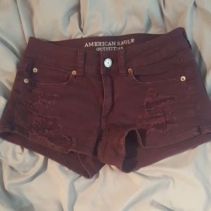 American Eagle distressed shorts